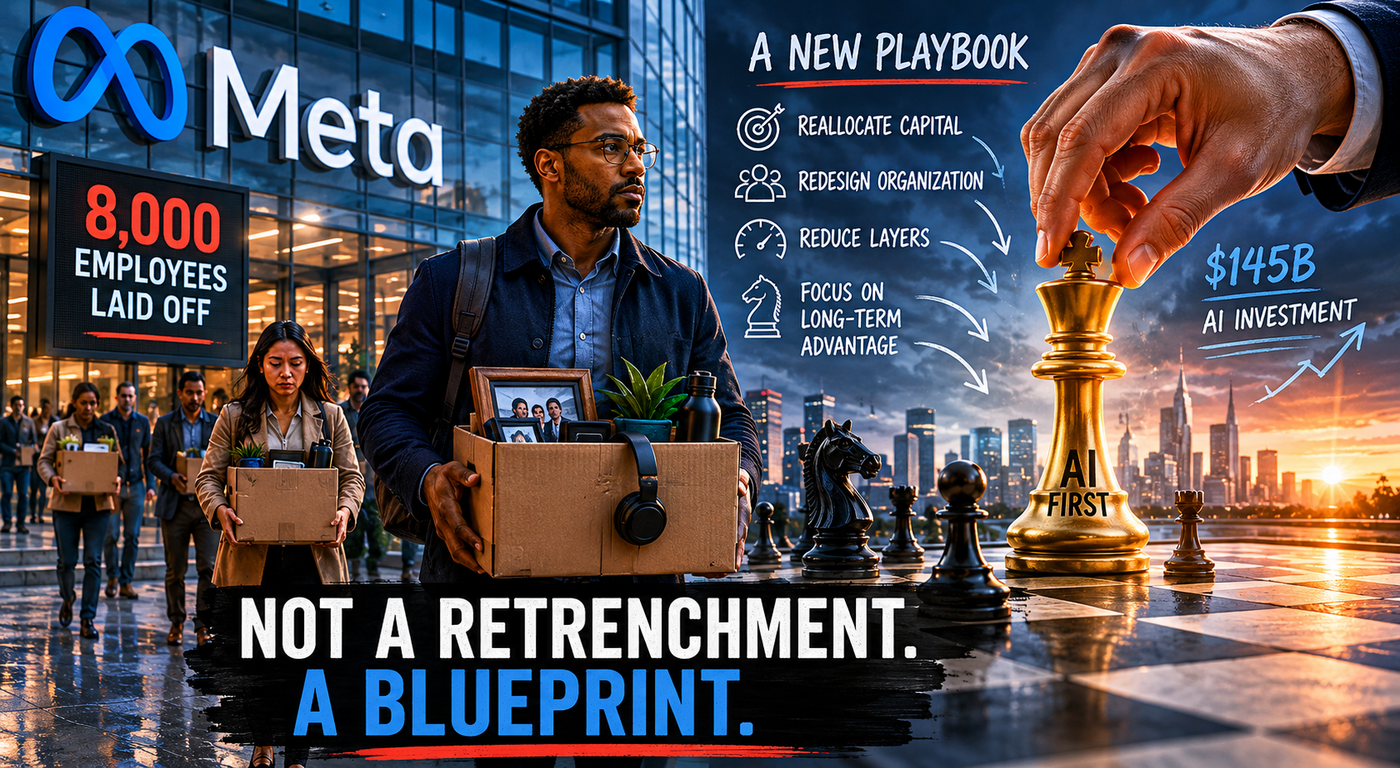 Meta’s 8,000 Layoffs Are Not a Retrenchment. They Are a Blueprint.
